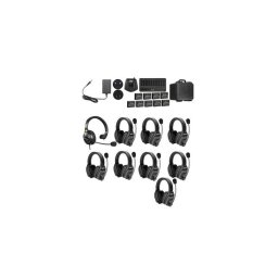 Microfon Solutie intercom stereo comp WiTalk WT9D9xbat 9 pers Full-Duplex 1.9GHz dual-ear Negru