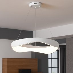 Pendul Led Modern Alb Cu Telecomanda, 50X2W, 3000–6500K