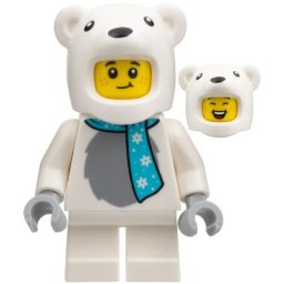 Lego Minifigures City cty1930 - Copil în costum de urs polar