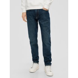 Blugi barbati Mauro, cu talie medie, croiala Regular, Tapered Leg, Albastru inchis (SELECTATI MARIMEA: 31, SELECTATI LUNGIMEA: 34)