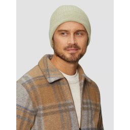 s.Oliver Caciula barbati din bumbac cu textura striata, Bej (SELECTATI MARIMEA: Universala)