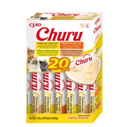 Inaba Cat Ciao Churu, varietăți de pui 4 x (20 x 14 g)