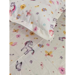 Lenjerie 3 piese Pat 140x70 Unicorn