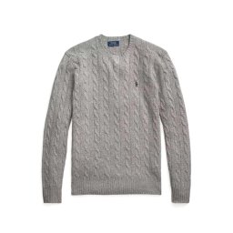 POLO RALPH LAUREN Pulover Lscablecnpp-Long Sleeve 710876762012 020 grey