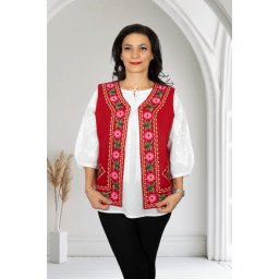 Vesta brodata cu model traditional Olguta 6