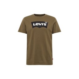 LEVI'S ® Tricou 'Housemark Graphic T-Shirt' oliv / negru / alb