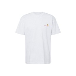 Carhartt WIP Tricou 'American Script' auriu / gri deschis / roșu vin