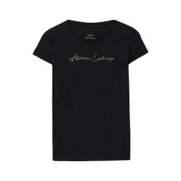 ARMANI EXCHANGE Tricou auriu / negru
