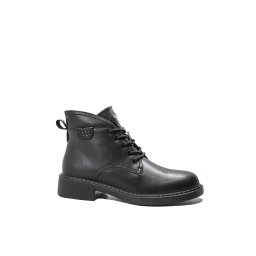 Ghete joase Pass Collection din piele naturală negre, cu șiret decorativ OTR550026-37 EU