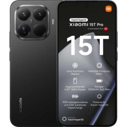 Smartphone 15T Pro 1TB 12GB RAM 5G Dual SIM Black