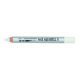 Creion colorat cerat Wax Aquarell KOH-I-NOOR, alb