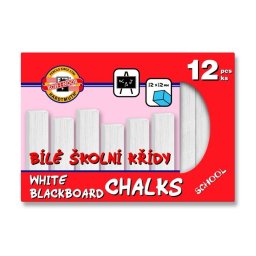 Creta alba scolara KOH-I-NOOR, 12 buc/set