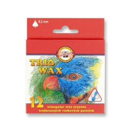 Set creioane colorate cerate KOH-I-NOOR, 12 buc/set