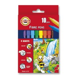 Set carioci Koh-I-Noor BEES, 10 culori