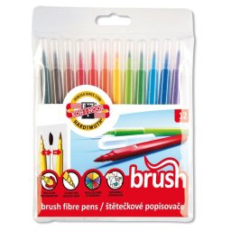 Set carioca KOH-I-NOOR PAINT BRUSH, 12 bucati
