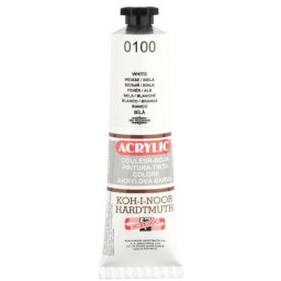 Tempera acrilica tub 40 ml KOH-I-NOOR, alb