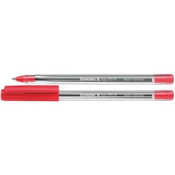 Pix SCHNEIDER Tops 505M, unica folosinta, varf mediu, corp transparent - scriere rosie