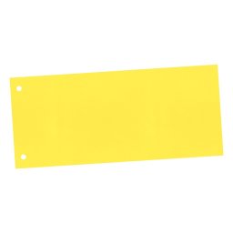 Separatoare carton pentru biblioraft, 160g/mp, 105 x 240 mm, 100 buc/set - galben