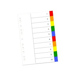 Index color din plastic 10 buc/set