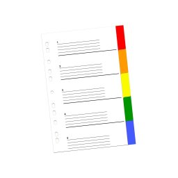 Index color din plastic 5 buc/set