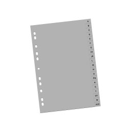 Index din plastic A-Z