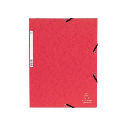 Mapa din carton cu elastic EXACOMPTA - rosu