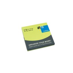 Notes adeziv Briliant 80 file, 75 x 75 mm - verde