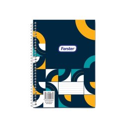 Caiet cu spirala Forster A4, 80 file, dictando
