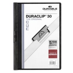 Dosar de prezentare Durable Duraclip Original, 30 coli, negru
