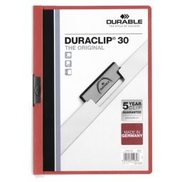 Dosar de prezentare Durable Duraclip Original, 30 coli, rosu