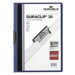 Dosar de prezentare Durable Duraclip Original, 30 coli, albastru