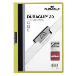 Dosar de prezentare Durable Duraclip Original, 30 coli, verde