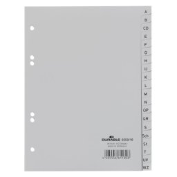 Index plastic A5 A-Z Durable
