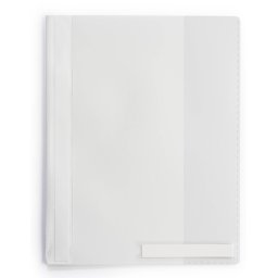Dosar plastic sina cu eticheta Durable, alb
