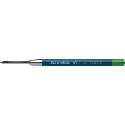 Rezerva metalica SCHNEIDER Slider 755XB, pentru pix Rave, Reload, Contrast, Memo, Pulse - verde