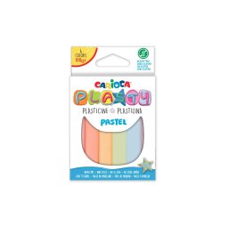 Plastilina Carioca Plasty Pastel 100 g, 6 buc/set