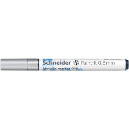 Marker Schneider Paint-It 010, varf 0,8 mm, silver metallic