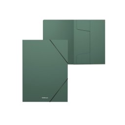 Mapa din plastic cu elastic pe colturi A4, 30 mm, Matt Classic, Erich Krause, verde