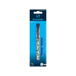 Stilou SCHNEIDER Voice + 2 rezerve cerneala/blister, bleumarin Jungle