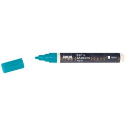 Marker pentru textile Opak Kreul, varf mediu, turcoaz