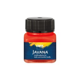 Vopsea pentru textile deschise și închise la culoare Javana, 20 ml, rosu