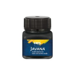 Vopsea pentru textile deschise și închise la culoare Javana, 20 ml, negru