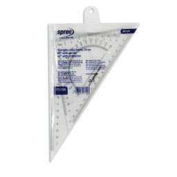 Set 2 echere 60º x 200mm cu florar + 45º x 110mm cu raportor