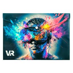 Mapă personalizată cu buton, A4, PP, Panta Plast, VR