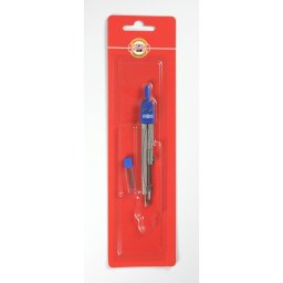 Compas metalic colorat si rezerva creion KOH-I-NOOR
