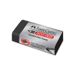 Radieră creion dust free neagră 24 Faber-Castell