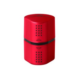 Ascuțitoare plastic triplă cu container grip 2001 roșie/albastră Faber-Castell