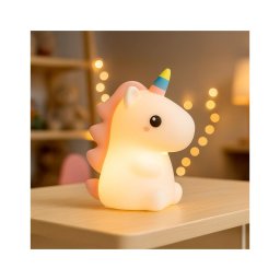 Lampă de veghe LED RGBW reîncărcabilă și reglabilă pentru copii UNICORN LED/1W/5V 1200 mAh