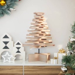 Brad de Craciun din lemn decorativ, 60 cm, lemn de pin masiv GartenMobel Dekor