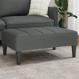 Taburet, gri închis, 77x55x31 cm, material textil GartenMobel Dekor